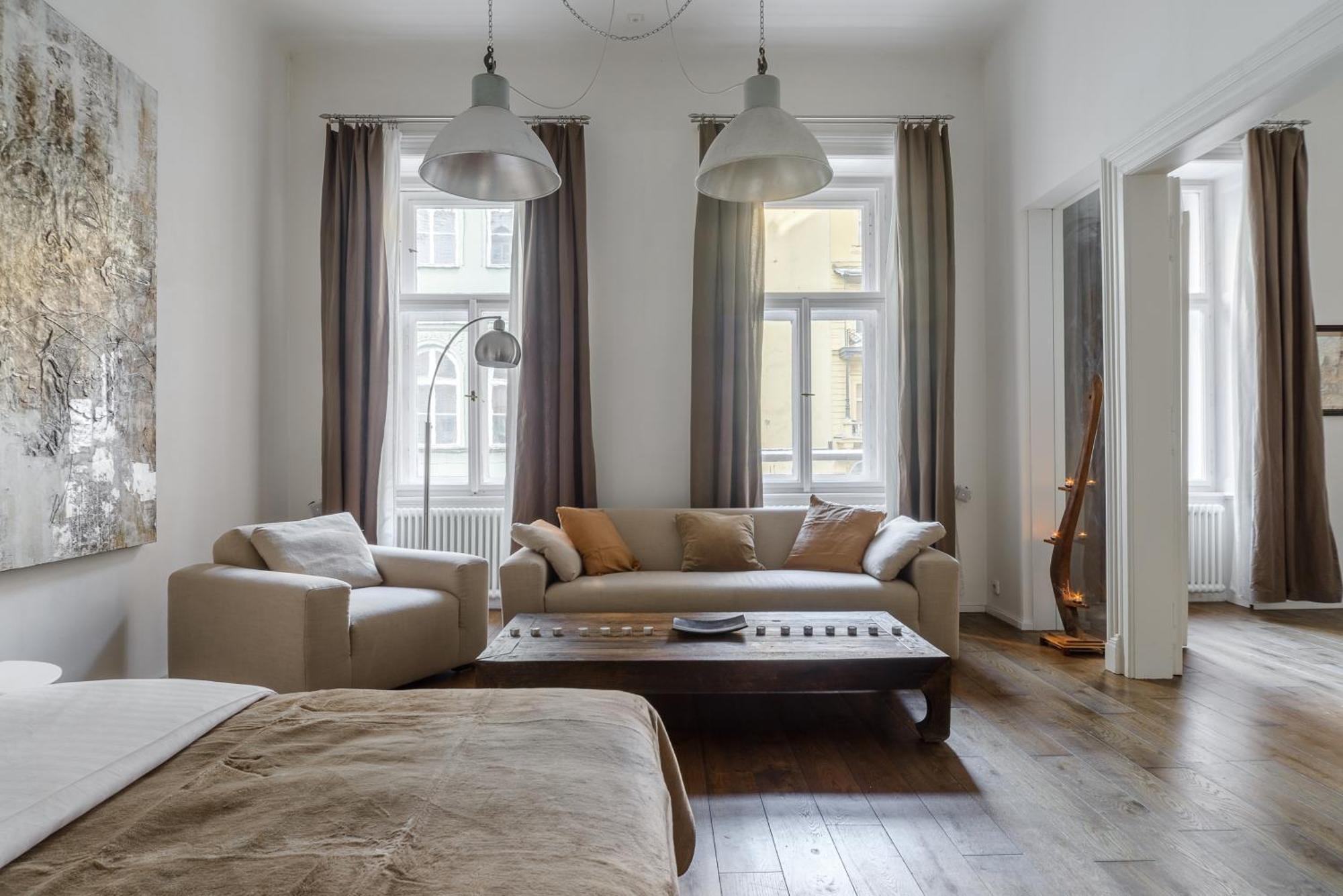 Premium Apart With A Balcony Pragueアパートメント エクステリア 写真